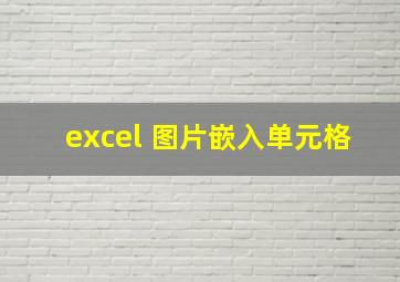 excel 图片嵌入单元格